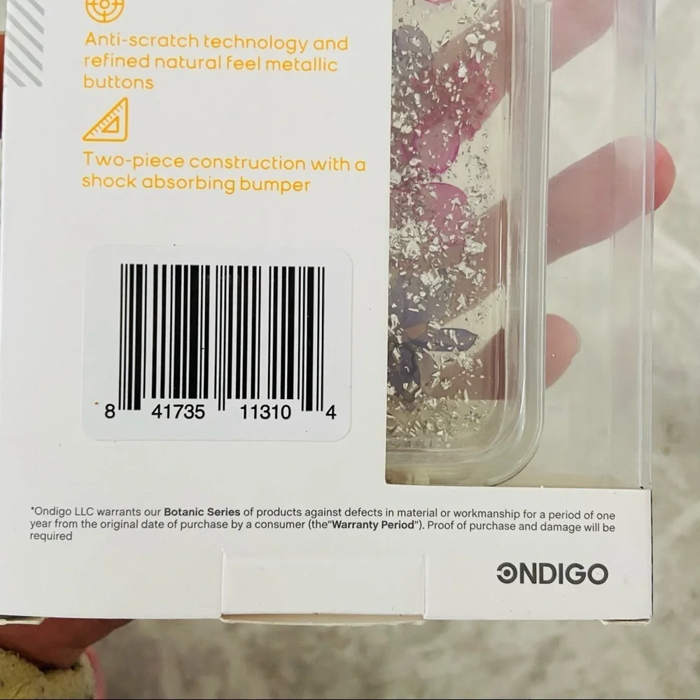 Samsung galaxy J3 achieve pressed flower sparkle botanic series phone case